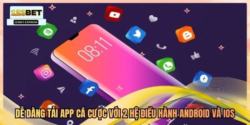Dễ dàng tải app cá cược với 2 hệ điều hành Android và iOS
